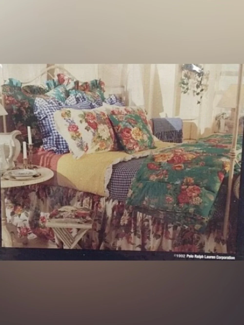 RALPH LAUREN 90s Vintage‎ Southampton Floral Beach House Comforter Made in USA